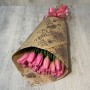 Букет из 27 тюльпанов "Розовый туман"