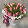 Коробка тюльпанов "Розовое облачко"