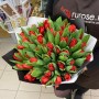 Букет тюльпанов "Красное боа"
