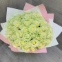 Букет из 51 белой розы «Глорисса»