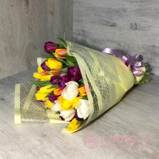 Букет тюльпанов "Золотой прииск"